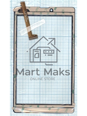 Сенсорное стекло (тачскрин) HSCTP-827-8-V1, черное