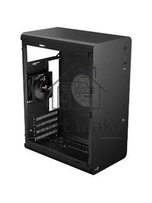 Компьютерный корпус Aerocool / Formula CS-110-S-BK-v1 (mATX, 0.7мм, USB 3.0 x1, USB 2.0 x2, 1x 8см Black Fan)