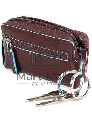 Ключница Piquadro Blue Square PC4216B2/MO, коричневый, натур.кожа