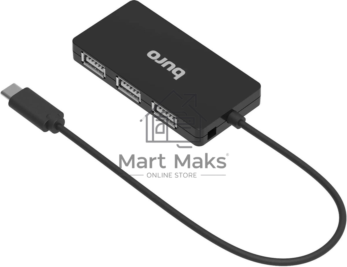 Разветвитель USB Buro BPH-C-1730 4порт. черный