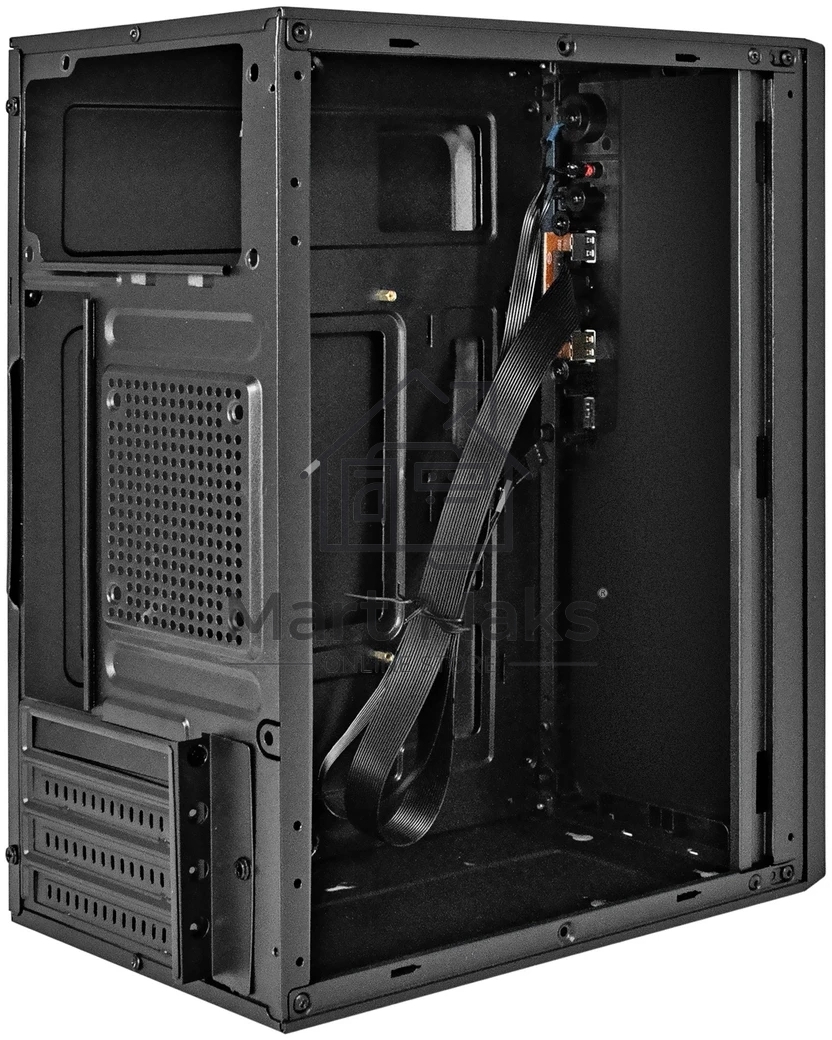Компьютерный корпус Minitower ExeGate BAA-308U2-UNS350 (mATX, БП UNS350 с вент. 12см, 1*USB+2*USB3.0, HD Audio, черный)