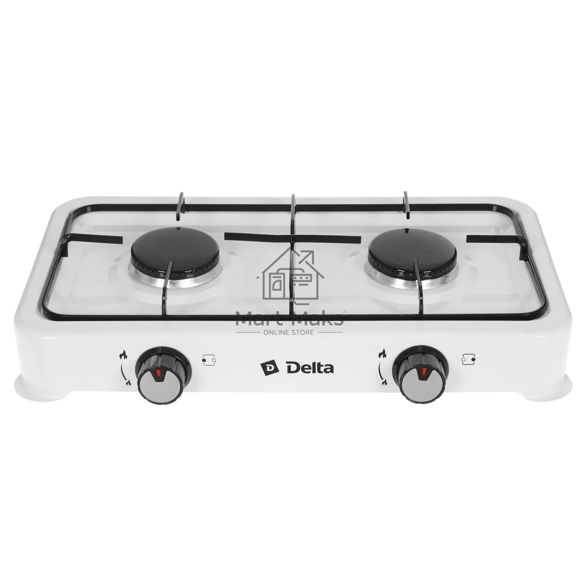 Плитка газовая Delta D-2206 двухконфорочная; белый