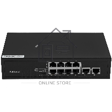 Коммутатор GIGALINK GL-SW-F005-08P, 8×100 Мбит/с PoE + 2×100 Мбит/с Uplink, неуправляемый