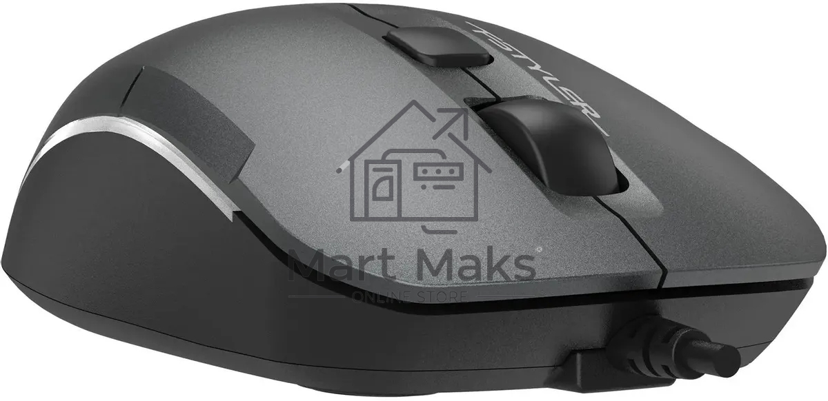 Мышь проводная A4Tech Fstyler FM26 серый/черный, 1600 dpi, USB, кнопки - 4