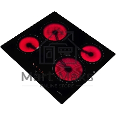 Электрическая варочная панель Hyundai HHE 6410 BG Hi-Light, независимая, черный