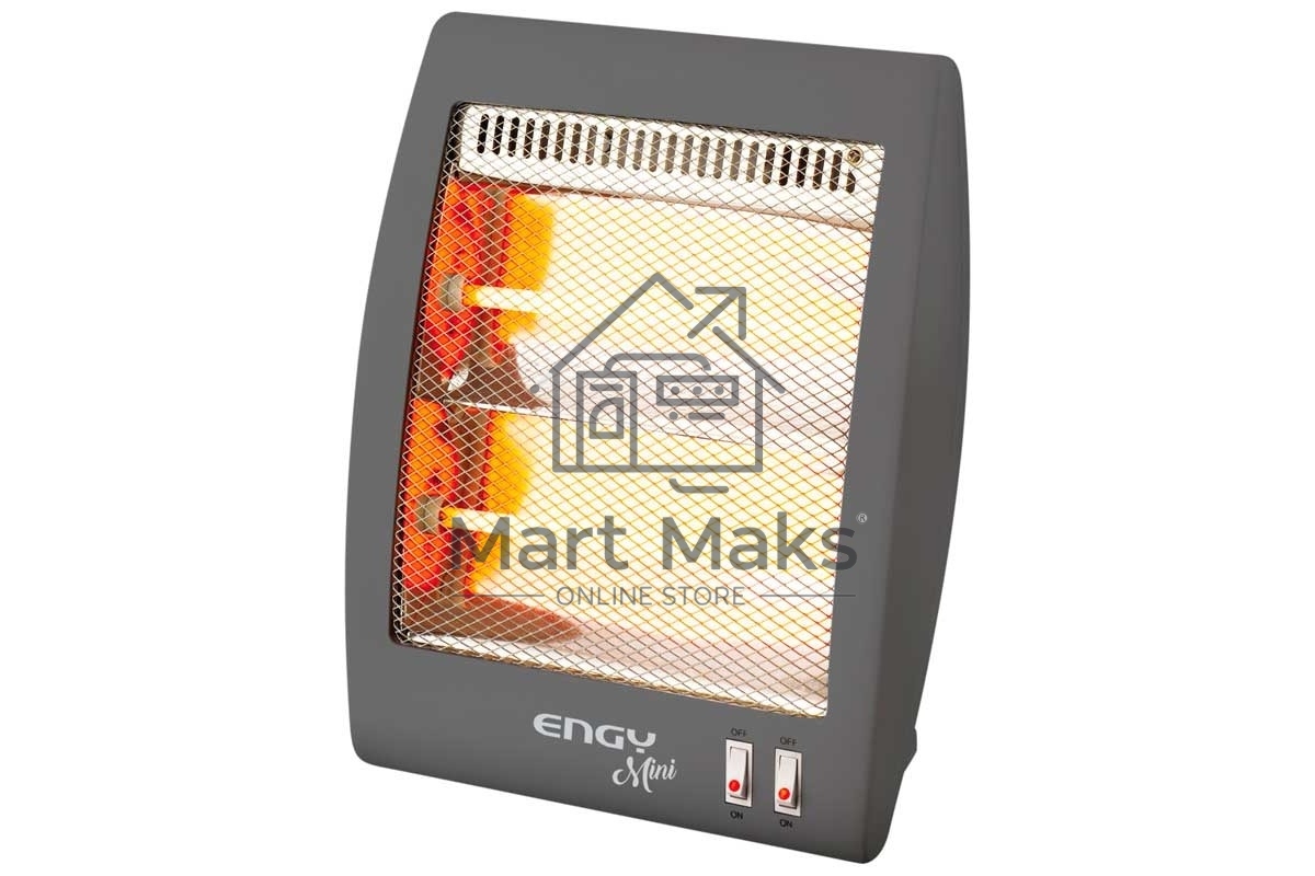 Обогреватель кварцевый Engy EN-505 mini, серый, 800 Вт, 8 м2, термостат