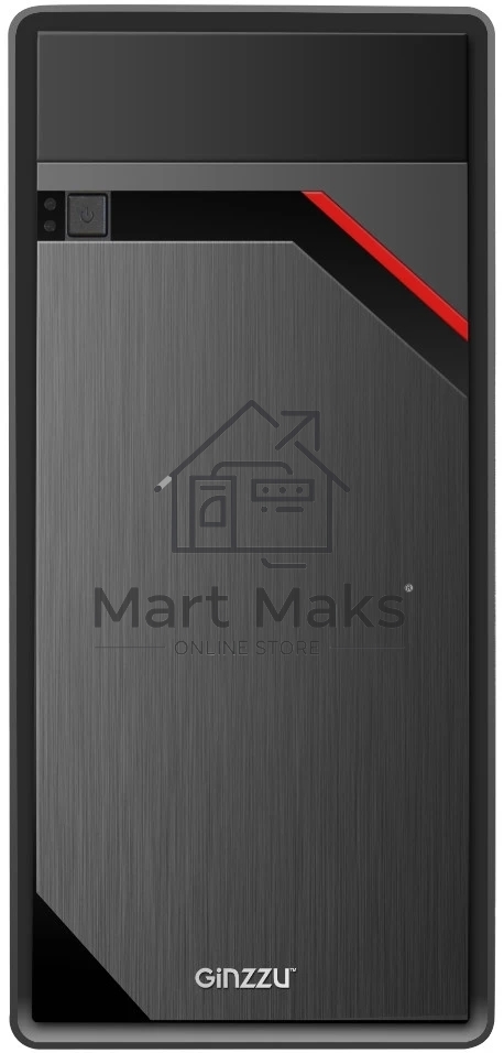 Компьютерный корпус GINZZU D180 2*USB 2.0,AU (17223)