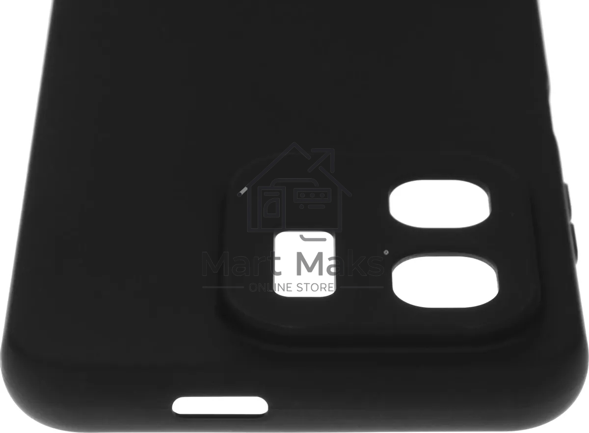 Чехол (клип-кейс) BoraSCO для Infinix Hot 50i Silicone Case черный (73768)