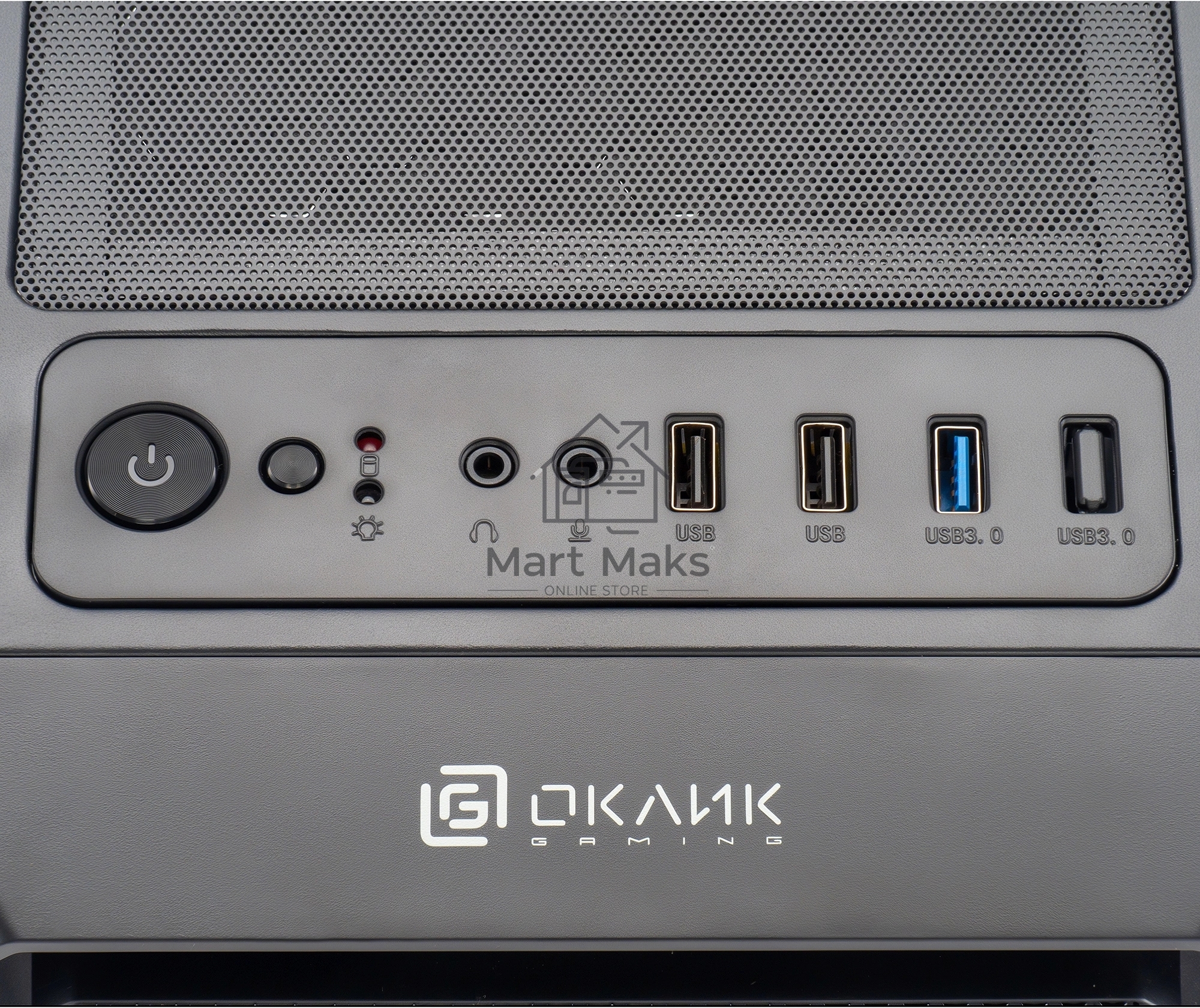 Компьютерный корпус Оклик OCC-MD301 черный без БП ATX 6x120mm 2xUSB2.0 1xUSB3.0 audio bott PSU