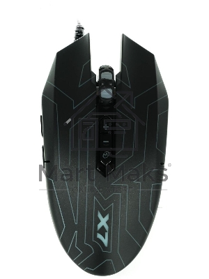 Мышь проводная A4Tech X77 черный, 2400 dpi, USB, кнопки - 8