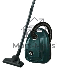 Пылесос Bosch BGL38WBU3H темно-зеленый, 1700 Вт, уборка сухая, пылесборник мешок 4 л