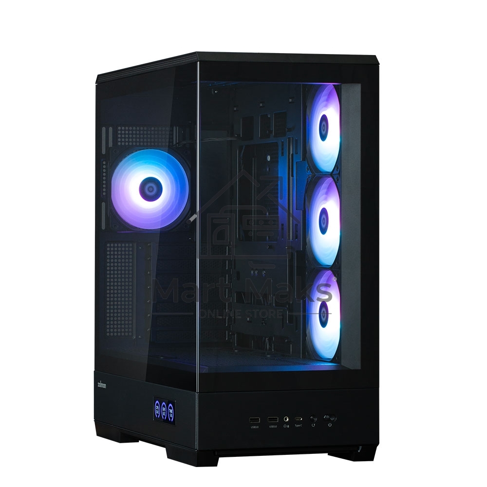 Компьютерный корпус ZALMAN P50 DS, ATX, BLACK, WINDOW, 2x3.5