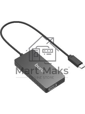 Разветвитель USB Buro BPH-C-1730 4порт. черный