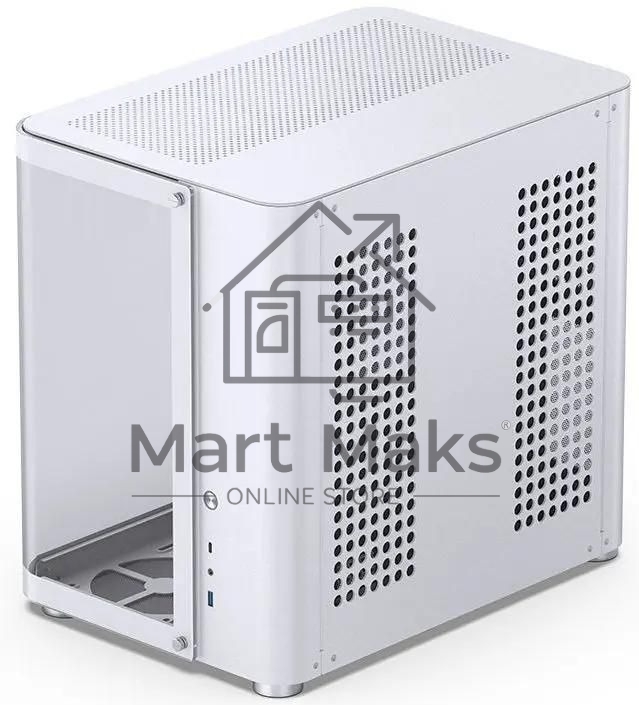 Компьютерный корпус без блока питания JONSBO TK-2, Midi-Tower, TG, no fans, 1xUSB-A 3.2 + 1xUSB-C 3.2, ATX, mATX, mITX White