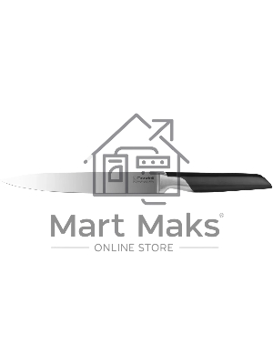 Нож кухонный Rondell Brando RD-1435 стальной разделочный лезв.200мм прямая заточка черный блистер