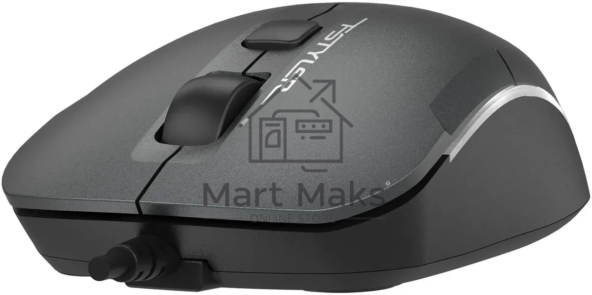 Мышь проводная A4Tech Fstyler FM26 серый/черный, 1600 dpi, USB, кнопки - 4
