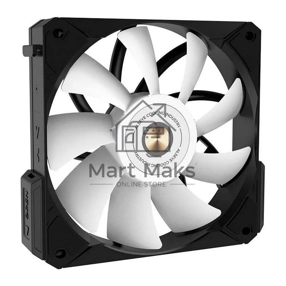 Вентилятор для корпуса Alseye i12B черный, 120 мм, 1800 об/мин, 33.2 дБ, 4 pin