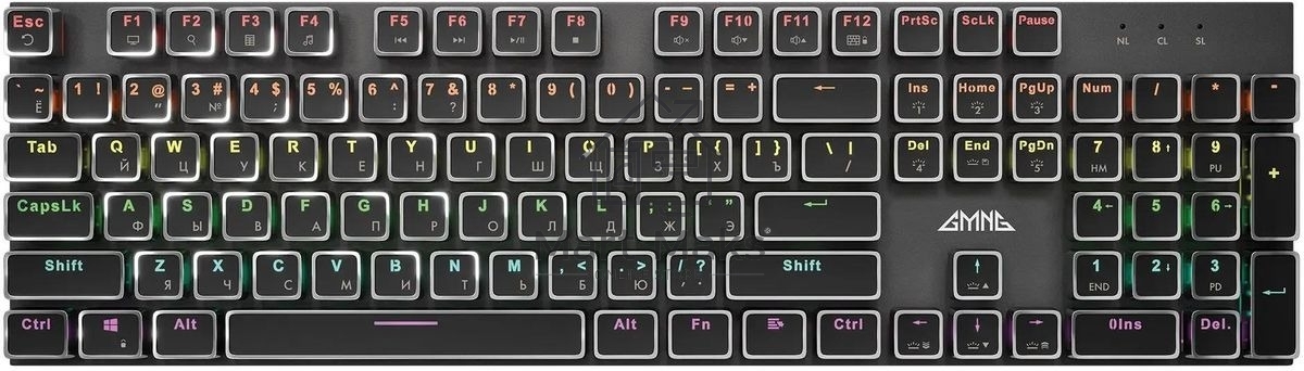Клавиатура GMNG GG-KB815X (1913914) проводная, USB, черный + белый