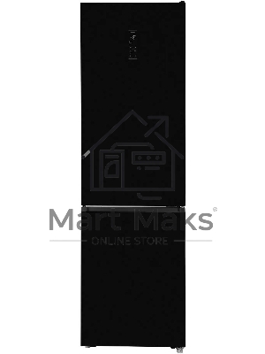 Холодильник Hyundai CC50073F черный, двухкамерный, 273/142л, морозилка снизу