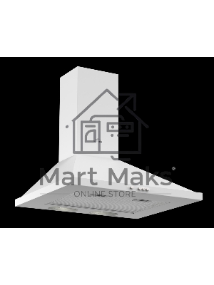 Вытяжка каминная Elikor Сатурн 60П-180-В1Л белый/золотистый, 60 см, 180 куб. м/ч, 48 дБ