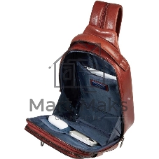 Рюкзак слинг мужской Piquadro Solm CA7028S141/CU табачный кожа