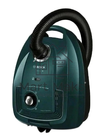 Пылесос Bosch BGL38WBU3H темно-зеленый, 1700 Вт, уборка сухая, пылесборник мешок 4 л