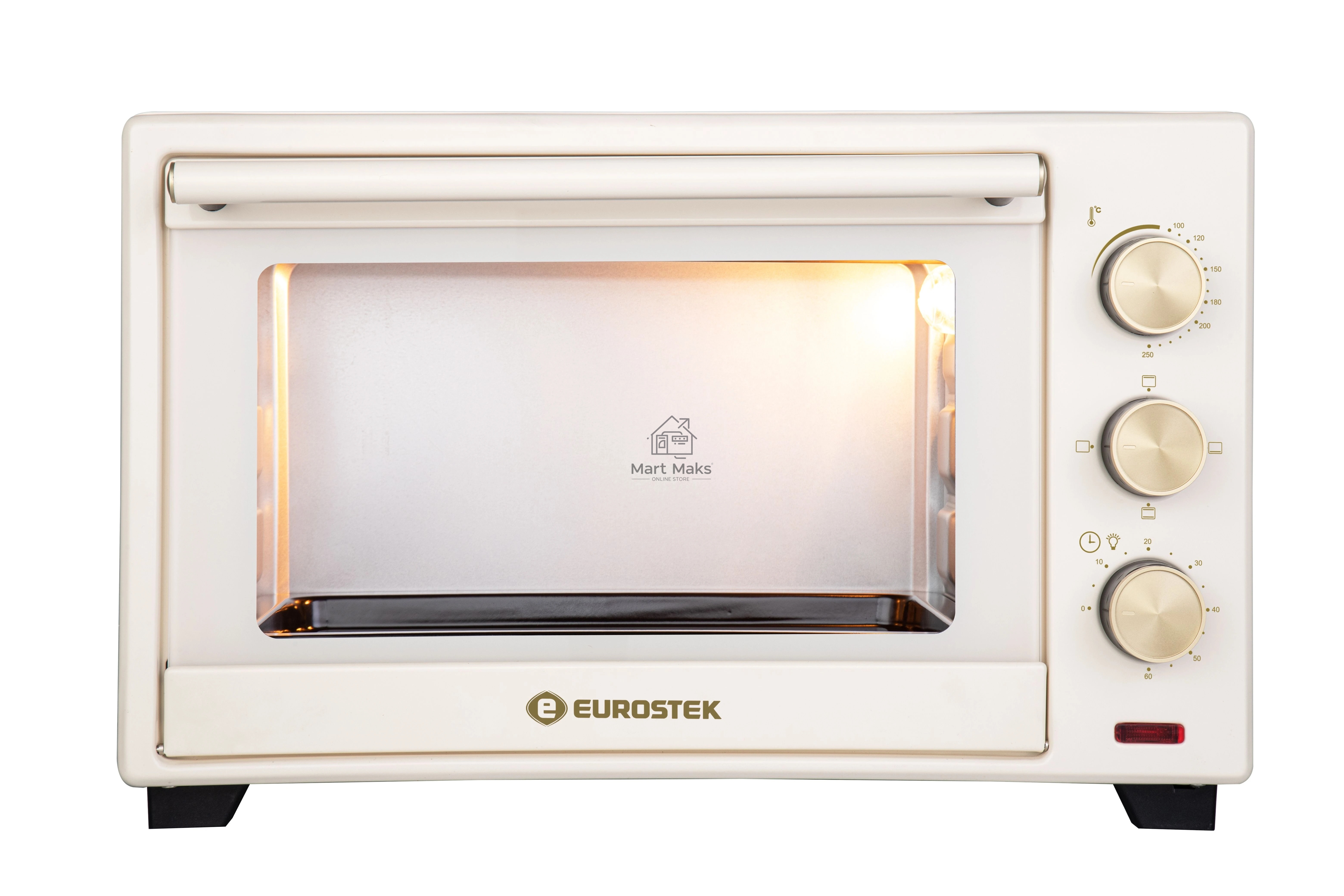 Печь электрическая Eurostek EEO-3203C (33 л, 1600 Вт, Кремовый)