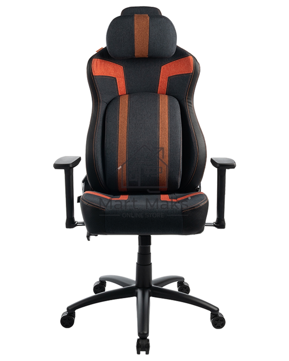 Кресло игровое Filum FL-CH-G-070 серо-оранжевое