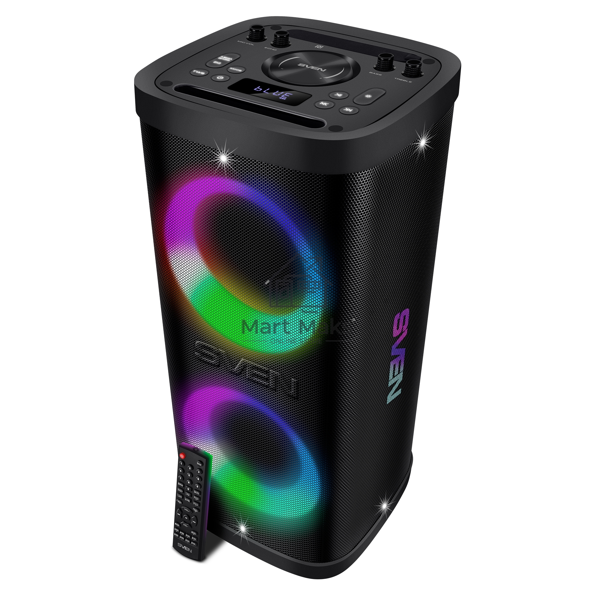 Мобильные колонки Sven PS-930 2.0 чёрные 2x75 W Bluetooth