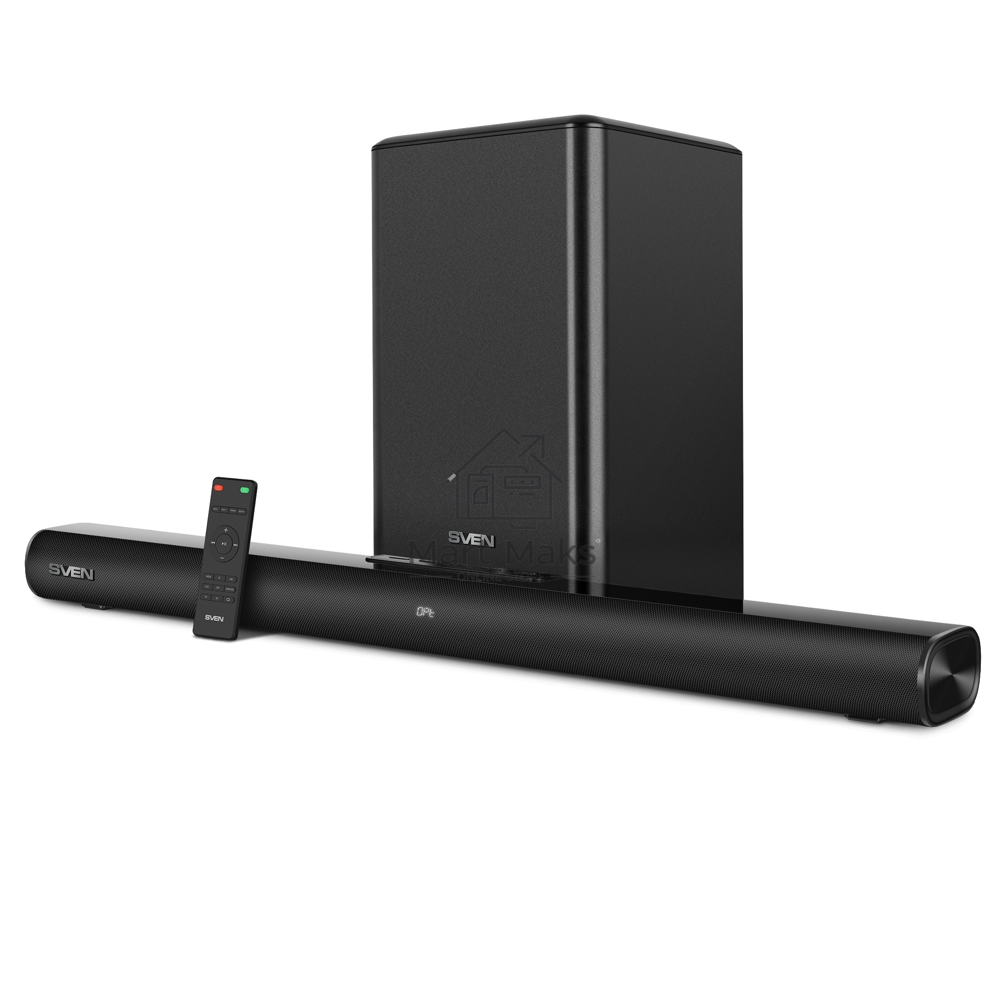 Саундбар Sven SB-2200D черный (2 x 60W, Bluetooth сабвуфер 180W, пульт ДУ, LED-дисплей, HDMI, USB)