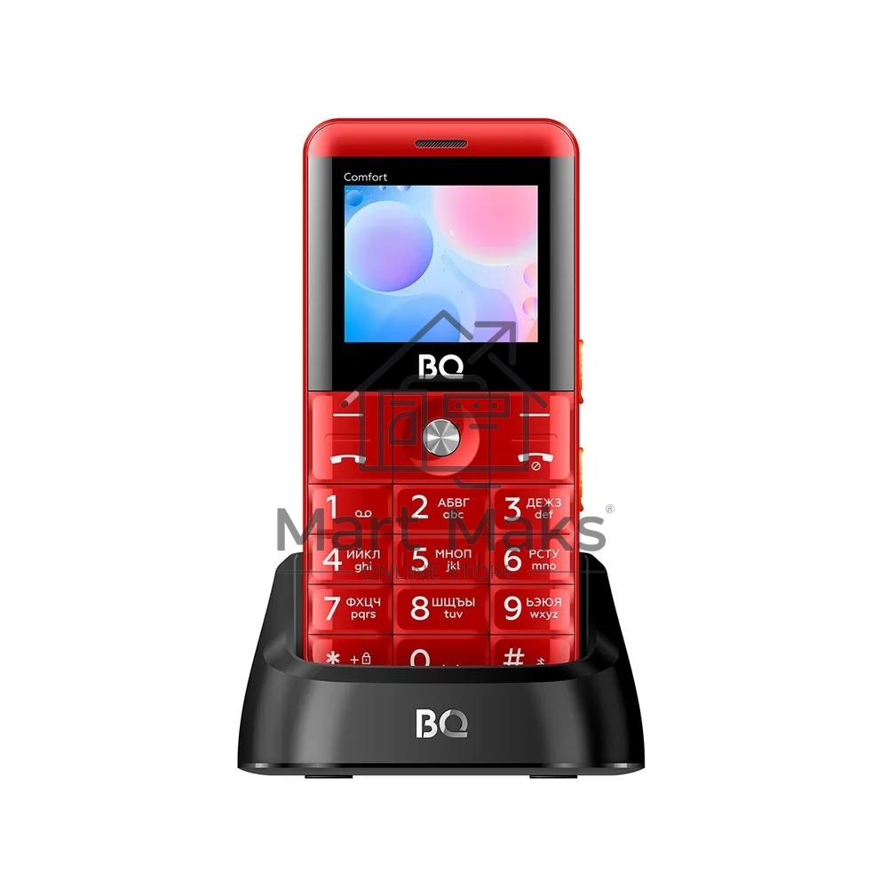 Мобильный телефон BQ 2006 Comfort красный/черный
