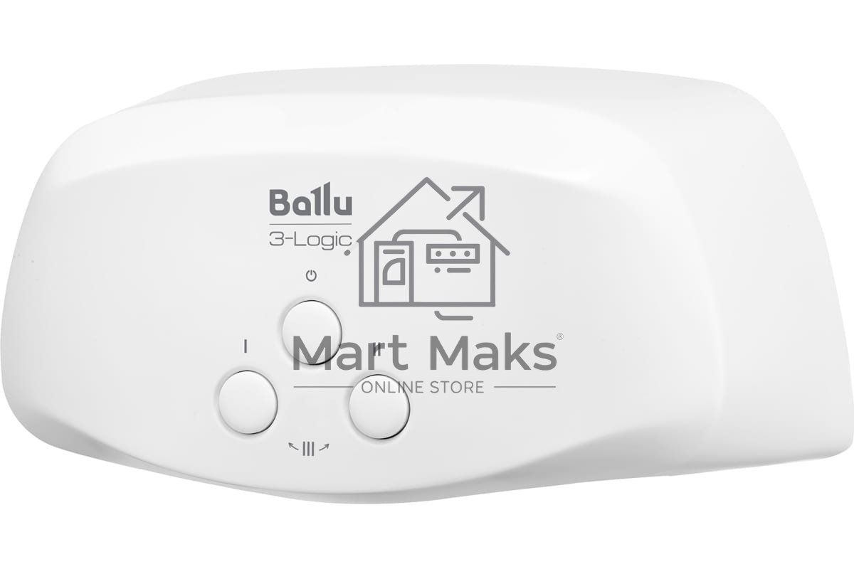 Водонагреватель проточный Ballu 3-Logic TS (6,5 kW) - кран+душ