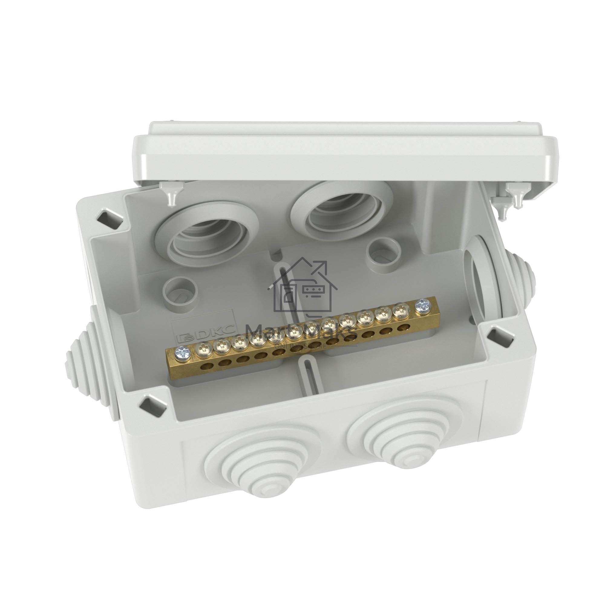 Коробка уравнивания потенциалов DKC 12 зажимов 6 вводов д.25мм 120х80х50мм IP55