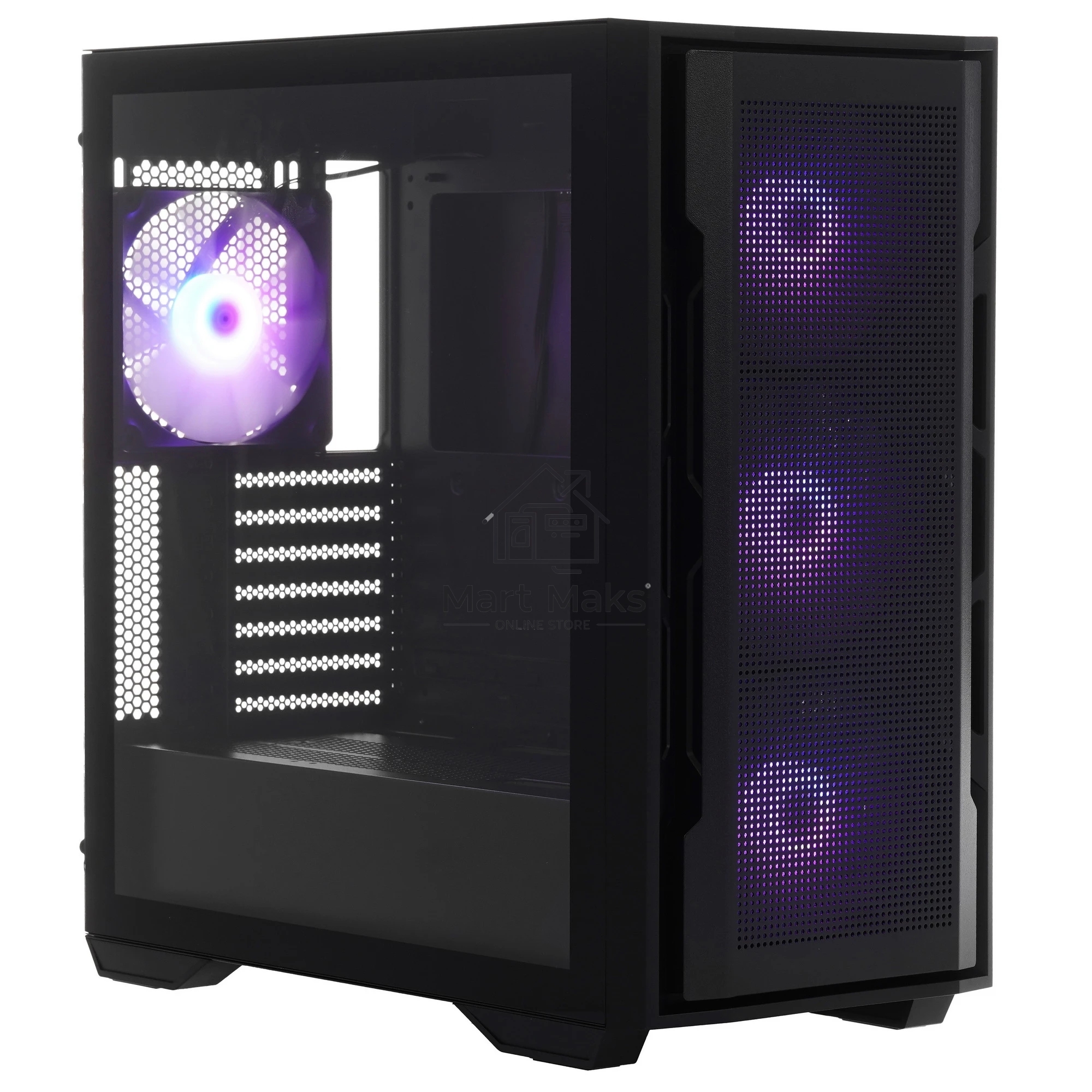 Компьютерный корпус Cougar Uniface X RGB V2 Black, 4x140мм ARGB PWM Fan, ARGB PWM Fan Hub, без БП, E-ATX