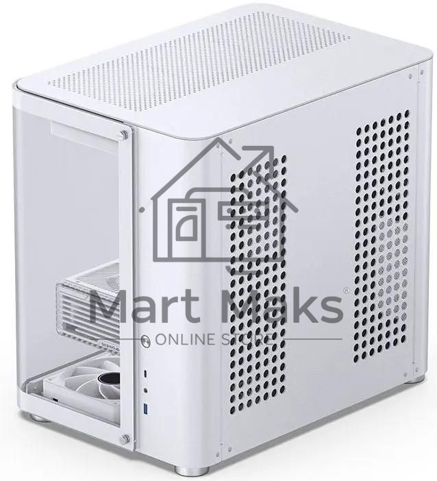 Компьютерный корпус без блока питания JONSBO TK-2, Midi-Tower, TG, no fans, 1xUSB-A 3.2 + 1xUSB-C 3.2, ATX, mATX, mITX White