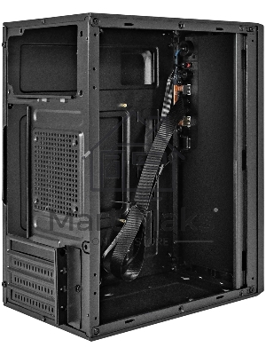 Компьютерный корпус Minitower ExeGate BAA-308-UNS400 (mATX, БП UNS400 с вент. 12см, 2*USB, HD Audio, черный)