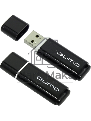Флешка USB QUMO 8Gb, Optiva 02 Black QM8GUD-OP2 черный