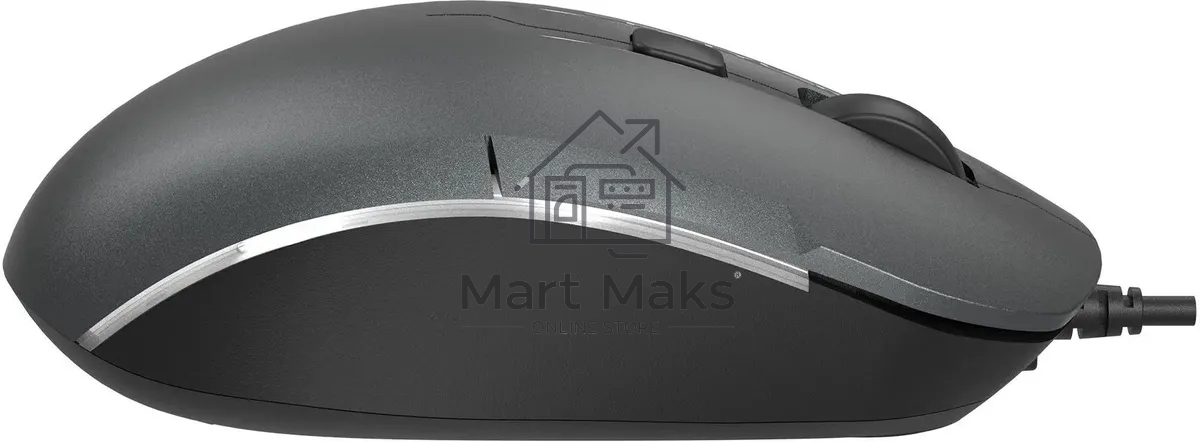 Мышь проводная A4Tech Fstyler FM26 серый/черный, 1600 dpi, USB, кнопки - 4