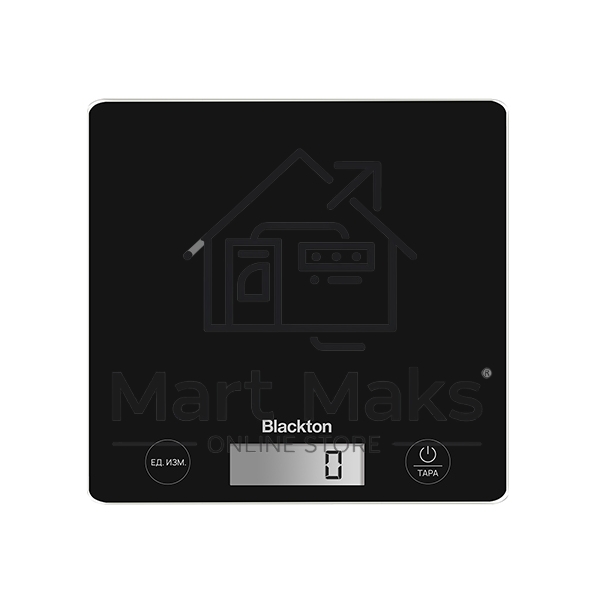 Весы кухонные Blackton Bt KS1003 Black. Тип управления: сенсорное, дисплей LCD, диапазон измерений: 1 - 10000 г, количество высокочувствительных датчиков: 4, выбор единиц измерения: грамм, килограмм, фунт, унция, интервал измерения: 1 г, максимальный вес: 10 кг, функция вычета веса тары, индикация перегрузки, индикатор замены батарейки, автоматическое и ручное отключение, автообнуление, материал корпуса: закаленное стекло, нескользящие ножки, источник питания: 1 х CR2032, номинальное напряжение: 3 В