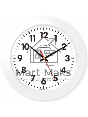 Часы настенные TROYKA 51510511 кругл,бел.фон