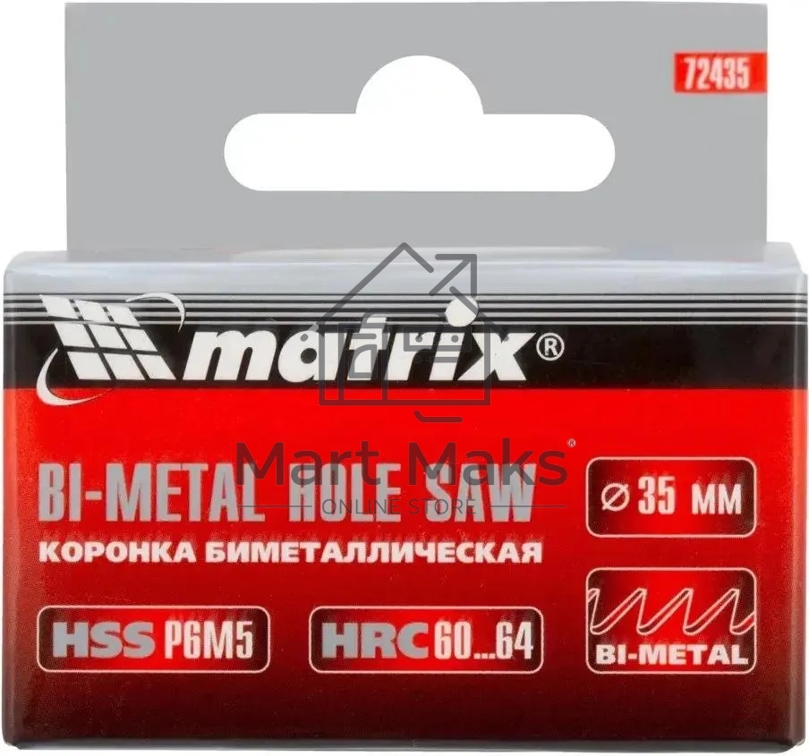 Коронка Matrix BIMETAL, 35 мм