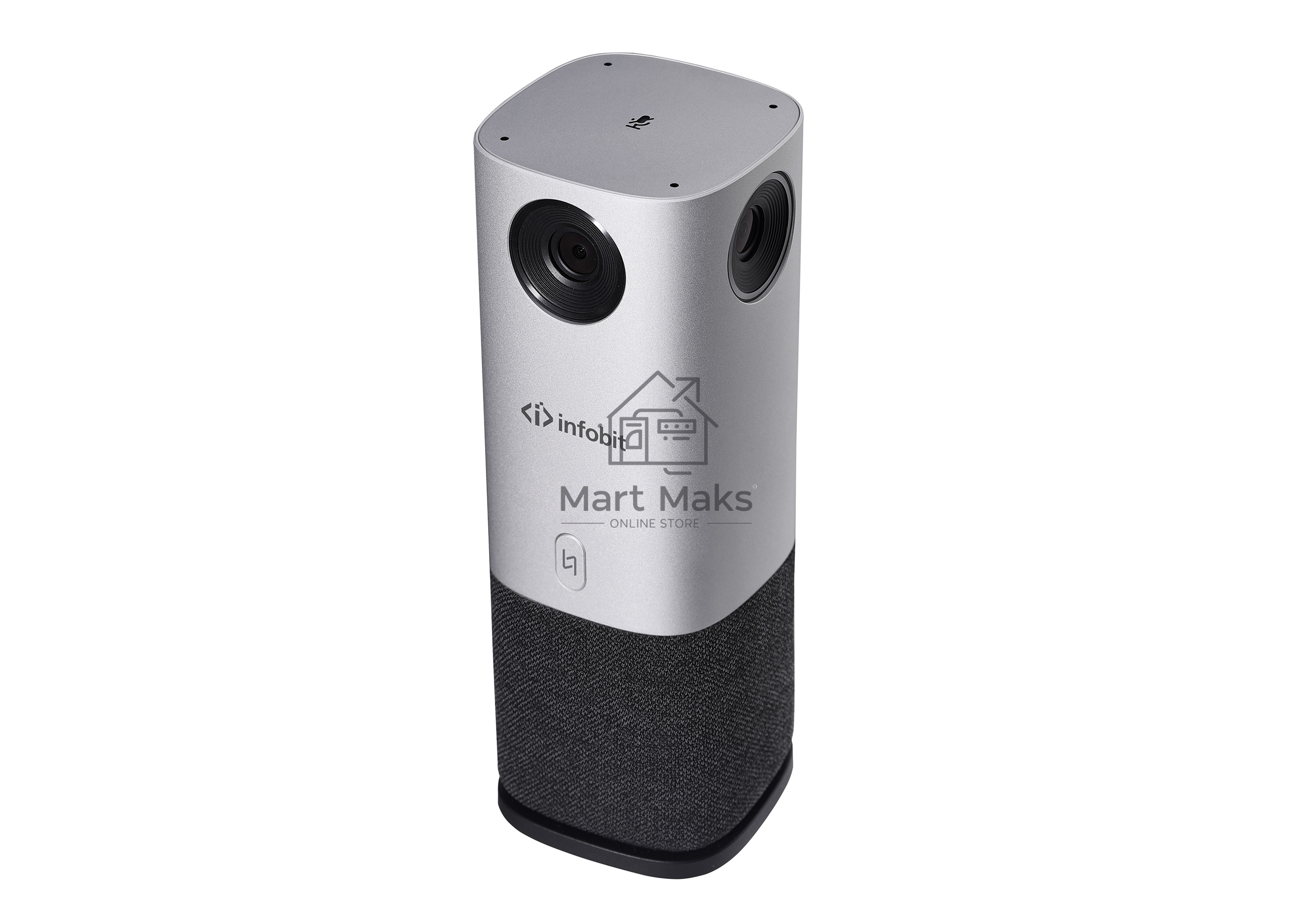 Камера All-In-One [iCam 360] Infobit [iCam 360] 360° HOV и 360° спикерфон, 1/3.06 дюйма сенсор SONY. 13 мегапикселей. 4K UltraHD, 3840x2160
