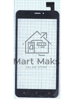 Сенсорное стекло (тачскрин) HS1331, черное