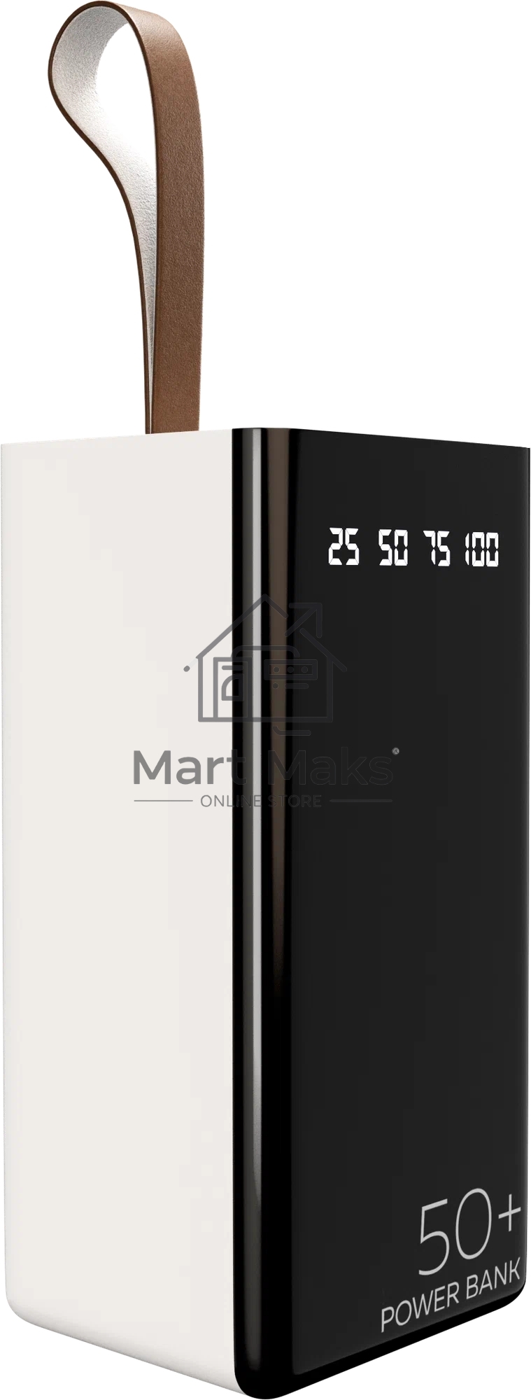 Портативный аккумулятор 50000mAh 2USB 2.1A More choice PB60-50, белый