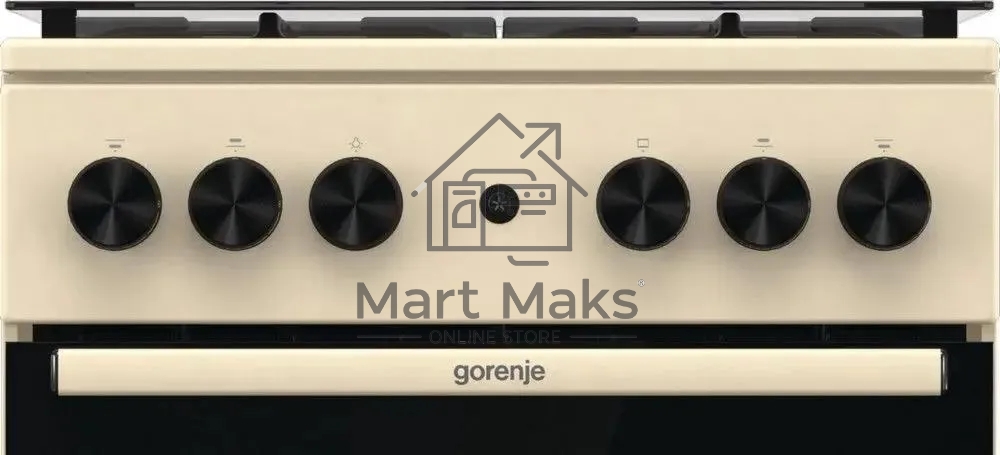 Плита газовая Gorenje GG5A21BEF бежевый, конфорок 4 газовых, духовка 70 л, 50 см x 85 см x 59.4 см