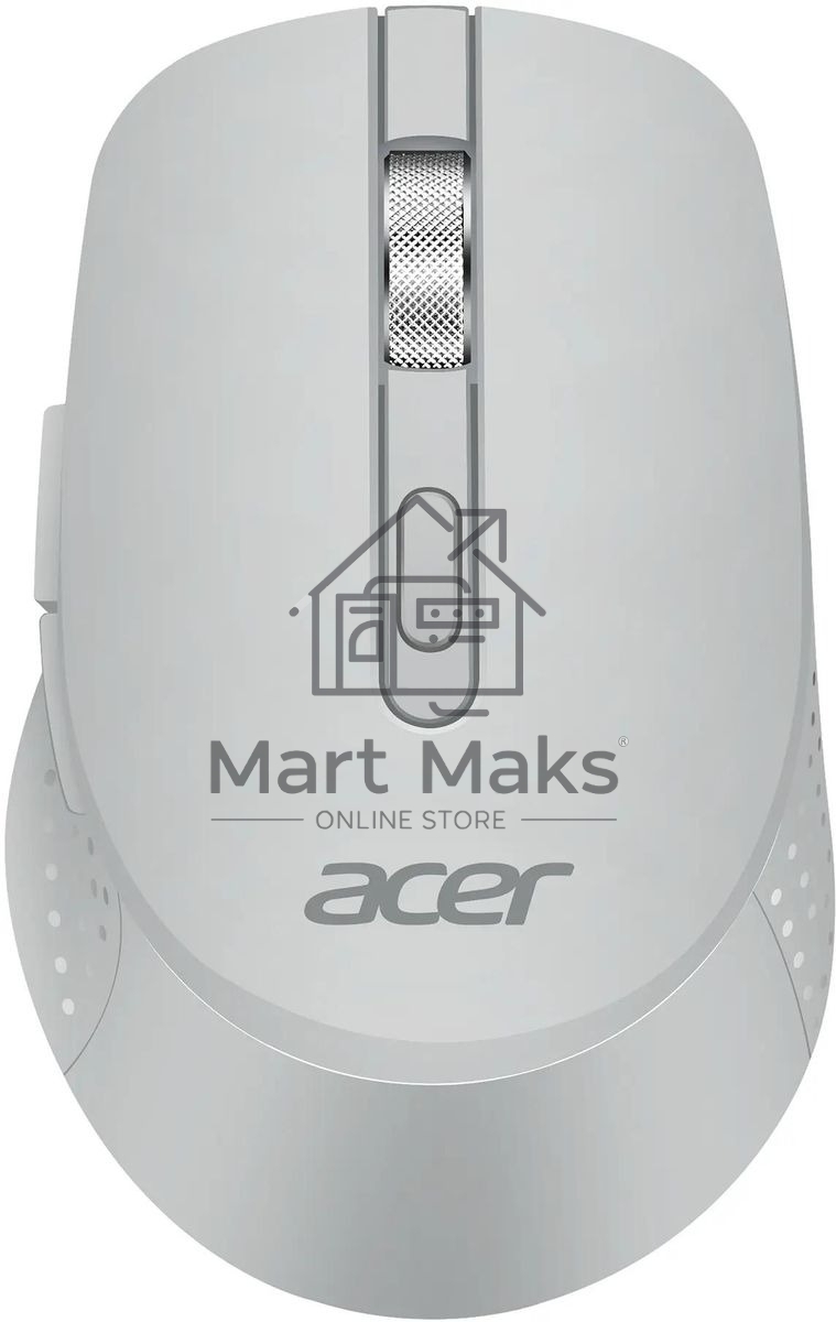 Мышь беспроводная Acer OMR310 светло-серый, 1600 dpi, радиоканал, Bluetooth, USB, кнопки - 7