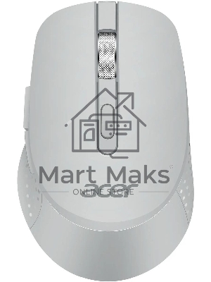 Мышь беспроводная Acer OMR310 светло-серый, 1600 dpi, радиоканал, Bluetooth, USB, кнопки - 7