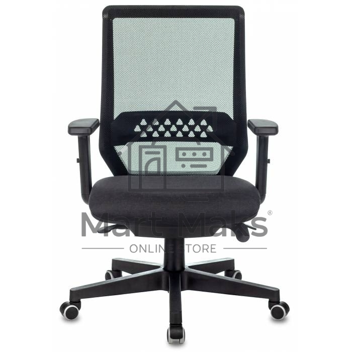 Кресло руководителя Бюрократ EXPERT TW-01 черный 38-418, сетка/ткань, с подголов. крестовина пластик