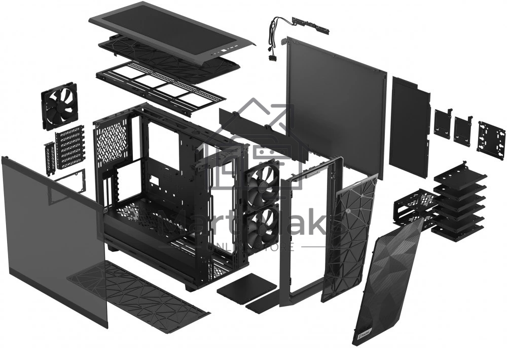 Корпус Fractal Design MESHIFY 2 GRAY - TG / FD-C-MES2A-04