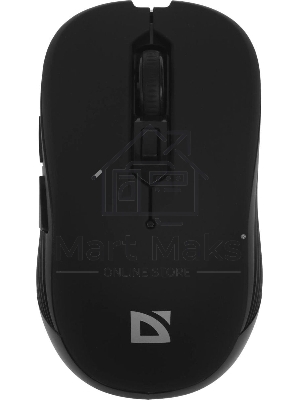 Мышь беспроводная Defender Gassa MM-105 черный, 1600 dpi, радиоканал, USB, кнопки - 6